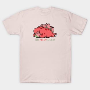 Stegmelonosaurus eating a slice of watermelon T-Shirt